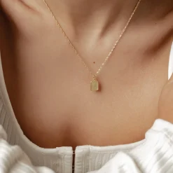 Anhänger | Filigrane Ketten | Hey Happiness Seilkette mit Rechteck Anhänger Sterlingsilber