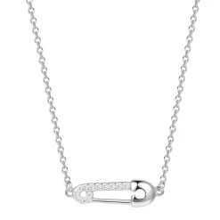 Filigrane Ketten | Hey Happiness Sicherheitsnadel Kette Sterlingsilber Silver