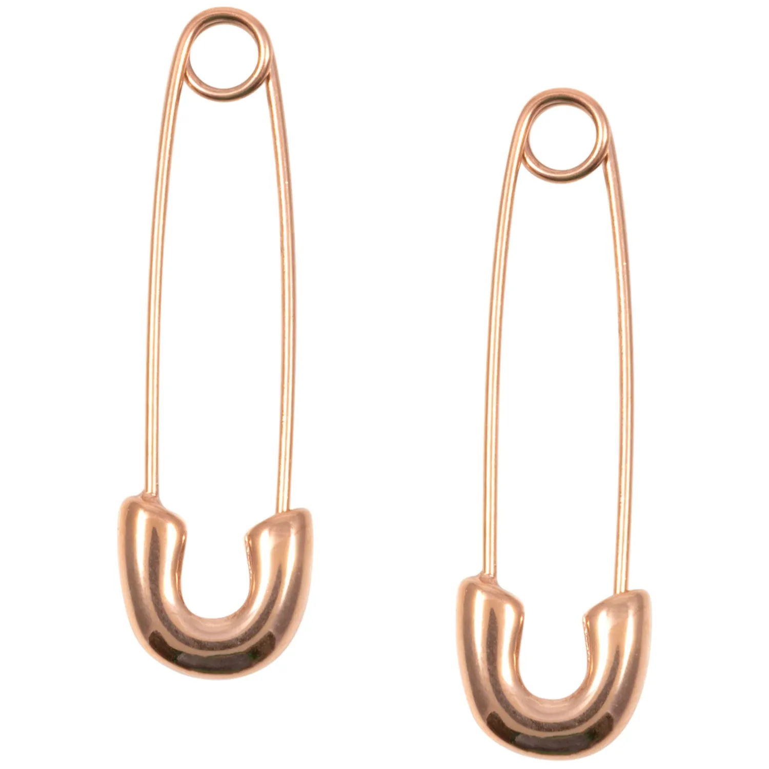 Ohrstecker | Hey Happiness Sicherheitsnadel Ohrringe Rosegold Rose Gold
