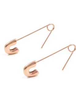 Ohrstecker | Hey Happiness Sicherheitsnadel Ohrringe Rosegold Rose Gold