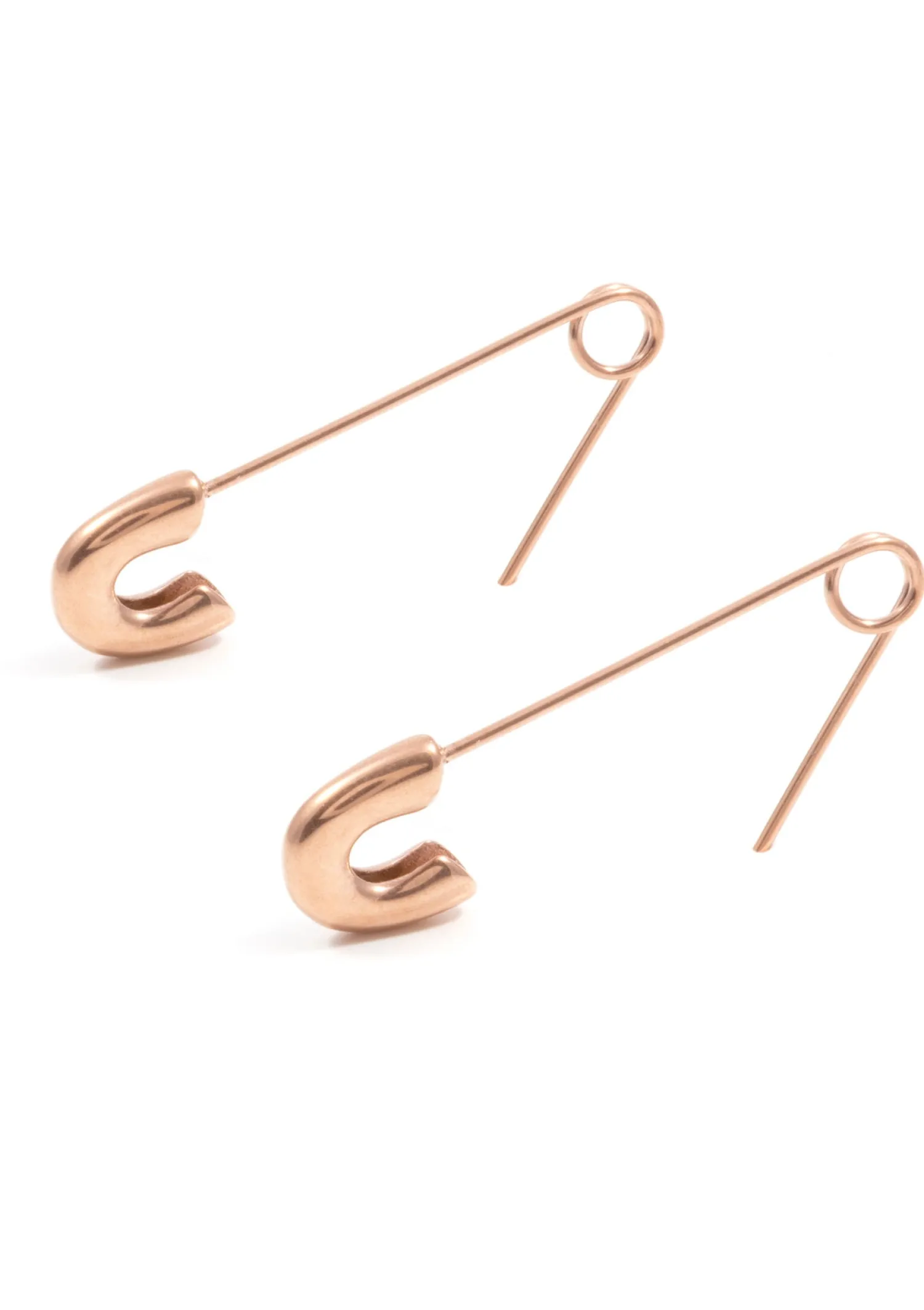 Ohrstecker | Hey Happiness Sicherheitsnadel Ohrringe Rosegold Rose Gold