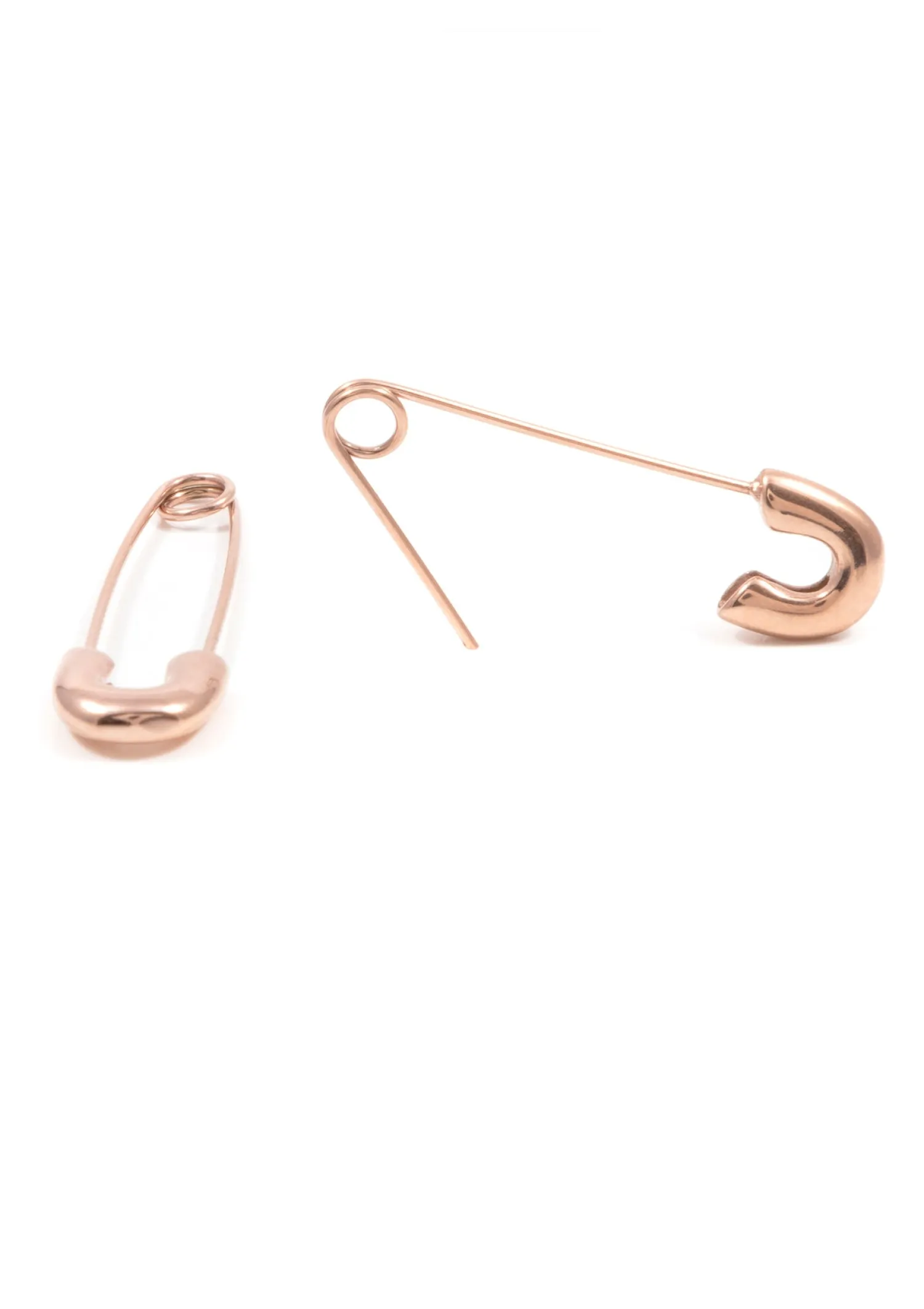 Ohrstecker | Hey Happiness Sicherheitsnadel Ohrringe Rosegold Rose Gold