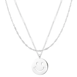 Necklace Sets | Hey Happiness Smiley Gesicht Layering Ketten Set