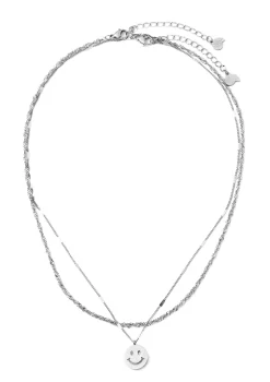 Necklace Sets | Hey Happiness Smiley Gesicht Layering Ketten Set