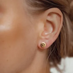 Ohrstecker | Hey Happiness Smiley Gesicht Ohrstecker