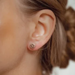 Ohrstecker | Hey Happiness Smiley Gesicht Ohrstecker