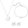 Necklace Sets | Hey Happiness Smiley Schmuckset in Silber Silver