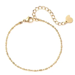Ketten Armbänder | Hey Happiness Stab und Kugel Armband in Gold
