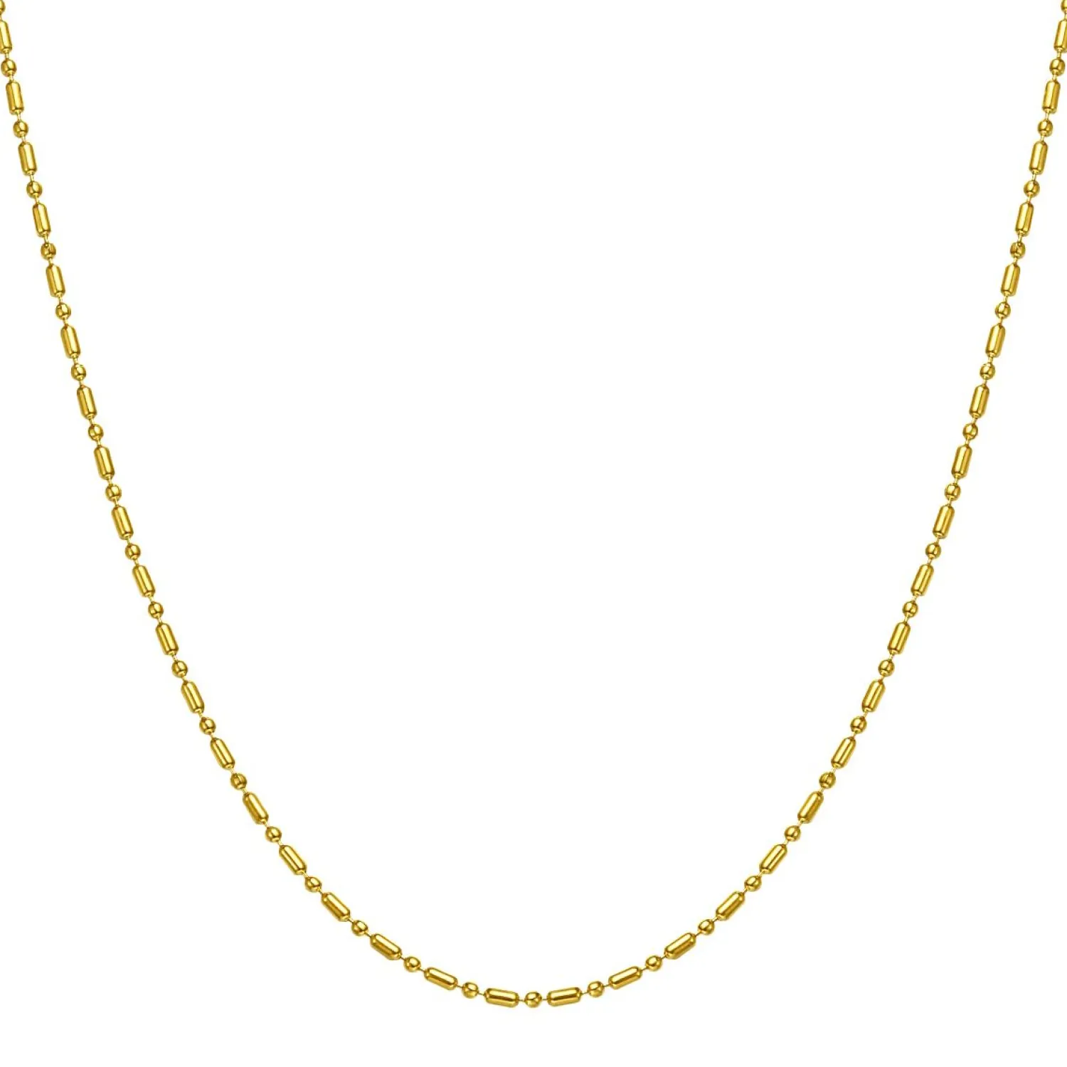 Filigrane Ketten | Hey Happiness Stab und Kugel Kette in Gold