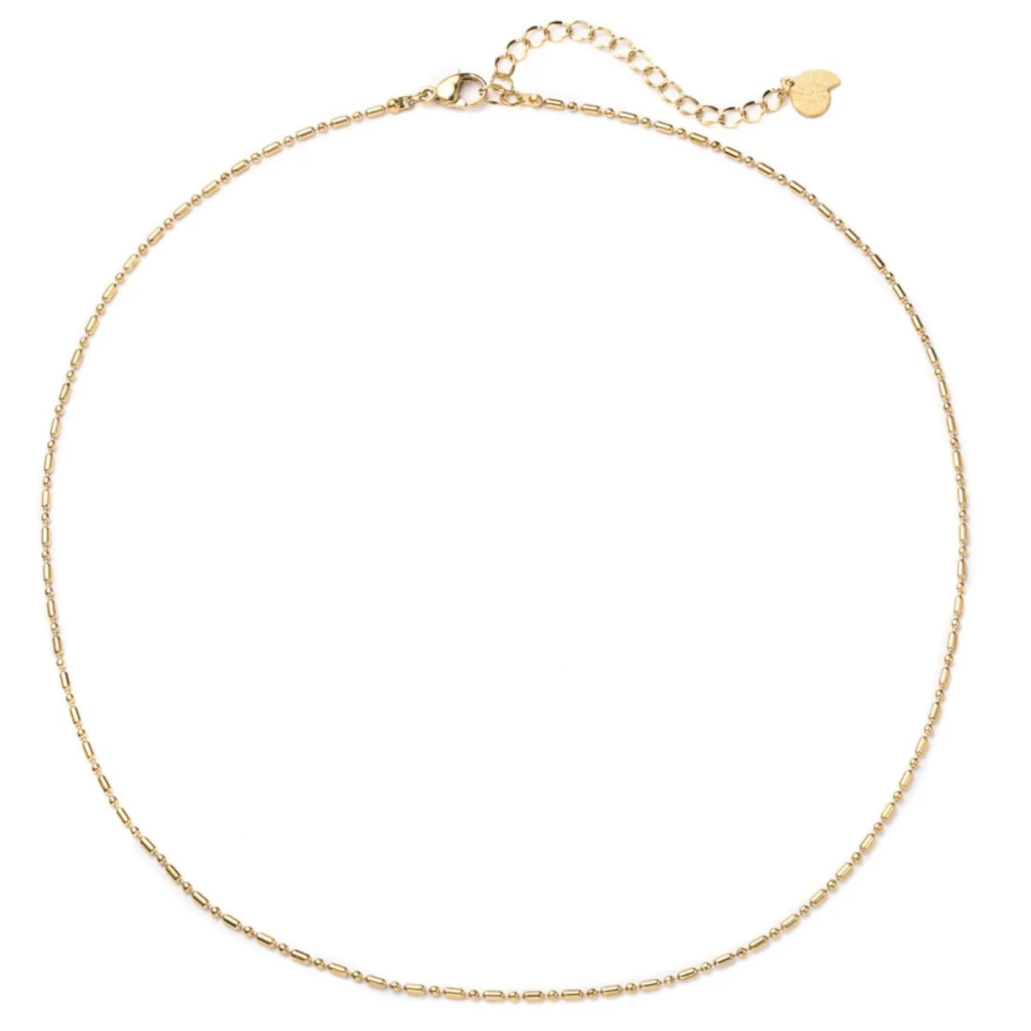 Filigrane Ketten | Hey Happiness Stab und Kugel Kette in Gold