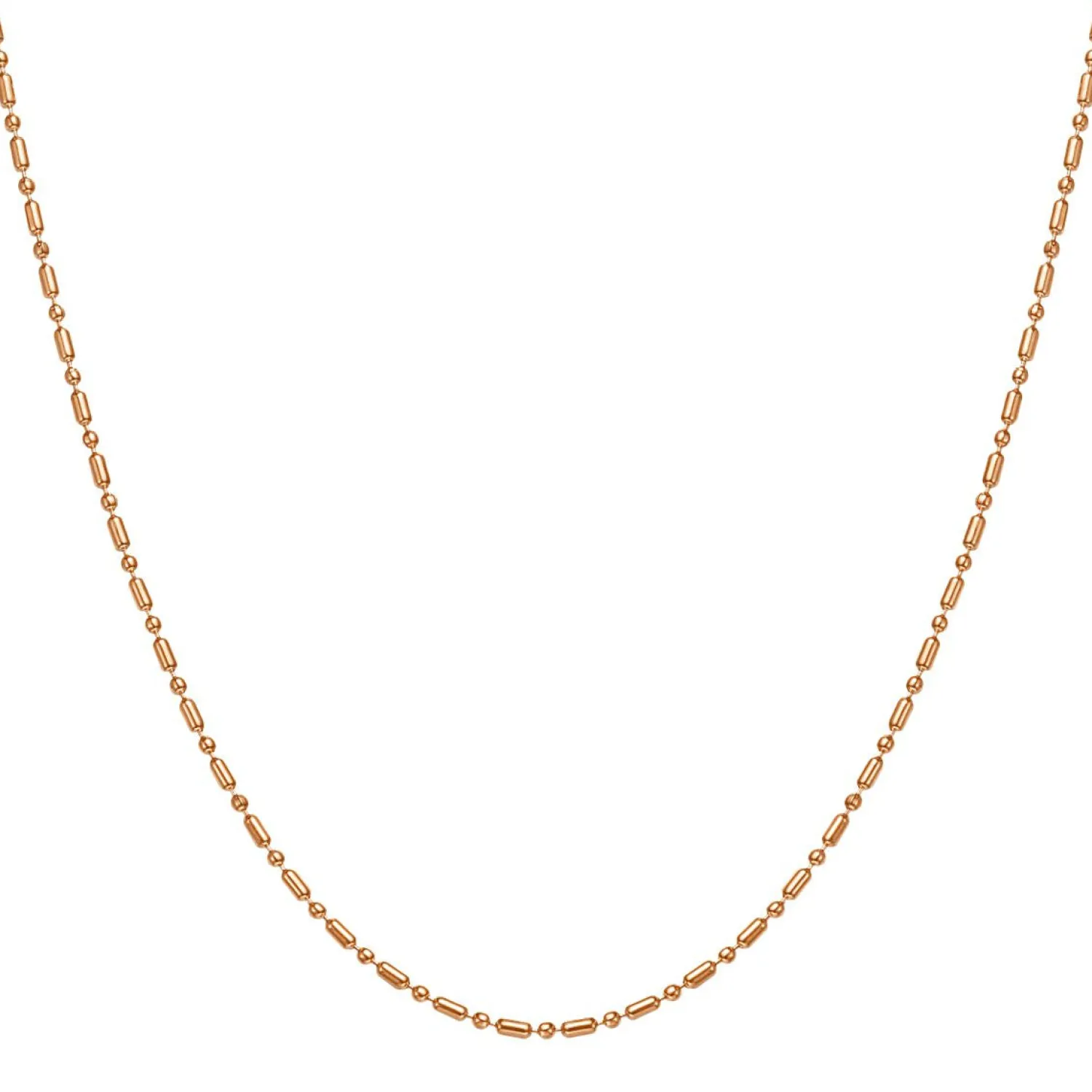 Filigrane Ketten | Hey Happiness Stab und Kugel Kette in Rosegold Rose Gold