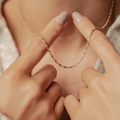 Filigrane Ketten | Hey Happiness Stab und Kugel Kette in Rosegold Rose Gold