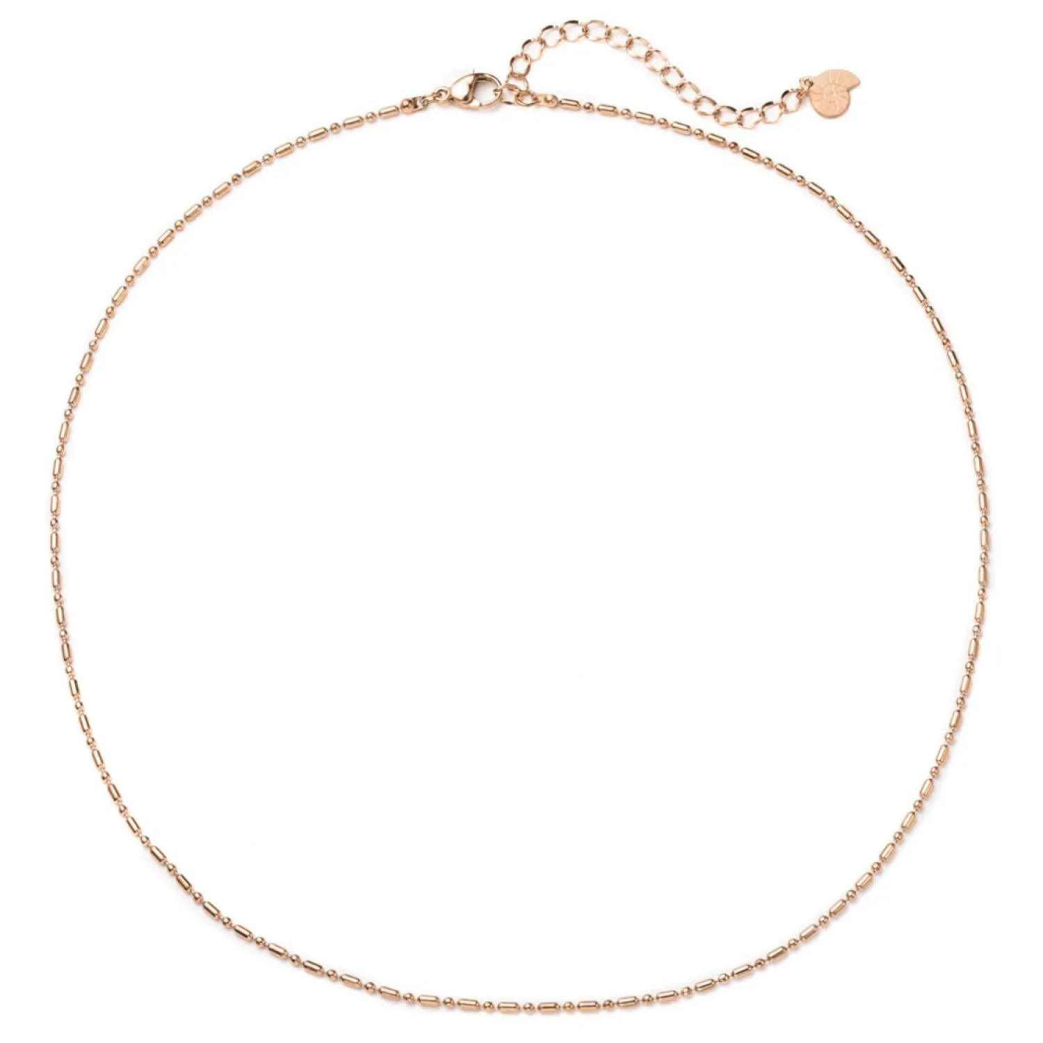 Filigrane Ketten | Hey Happiness Stab und Kugel Kette in Rosegold Rose Gold