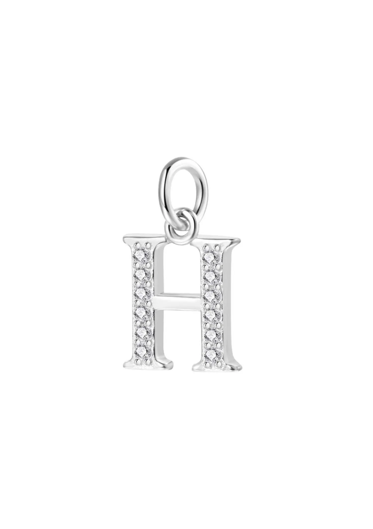 Anhänger | Hey Happiness Sterlingsilber Anhänger Buchstabe Silver