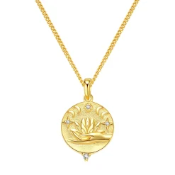 Filigrane Ketten | Hey Happiness Sterlingsilber Kette mit Anhänger Faith