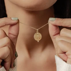 Filigrane Ketten | Hey Happiness Sterlingsilber Kette mit Anhänger Faith