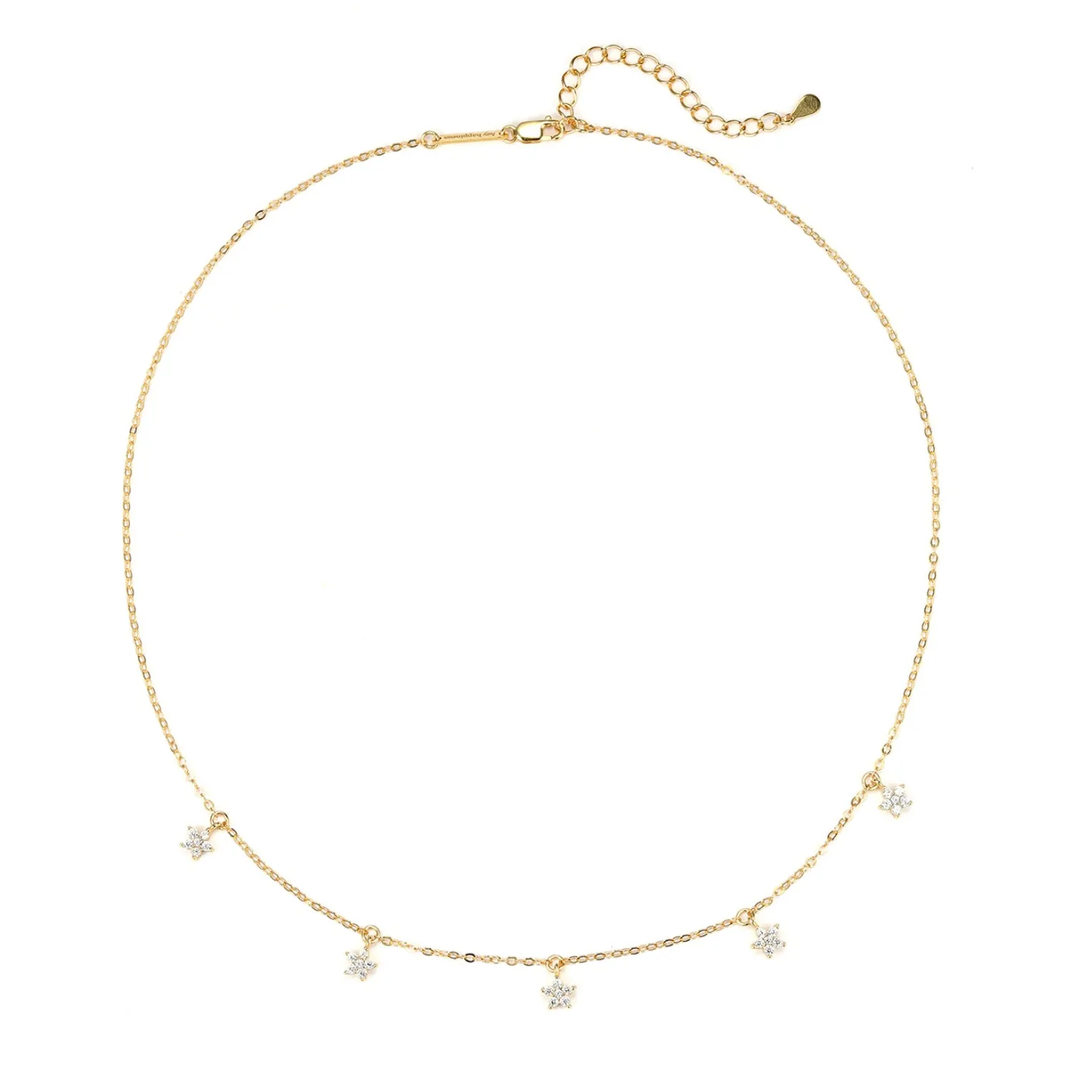 Filigrane Ketten | Hey Happiness Sterlingsilber Kette mit Blumenanhänger