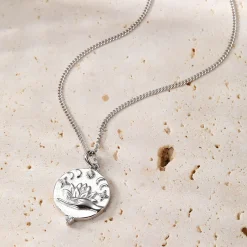 Filigrane Ketten | Hey Happiness Sterlingsilber Kette mit Anhänger Faith