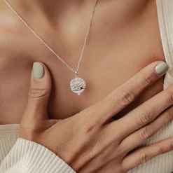 Filigrane Ketten | Hey Happiness Sterlingsilber Kette mit Anhänger Faith