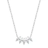 Filigrane Ketten | Hey Happiness Sterlingsilber Kette Zirkonia Blüte Silver