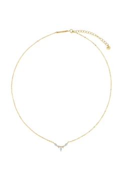 Filigrane Ketten | Hey Happiness Sterlingsilber Kette Zirkonia Blüte Silver