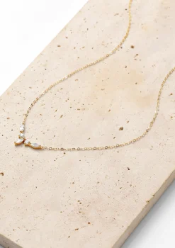 Filigrane Ketten | Hey Happiness Sterlingsilber Kette Zirkonia Blüte Silver