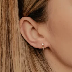 Ohrstecker | Hey Happiness Sterlingsilber Ohrringe Dreieck Hängend