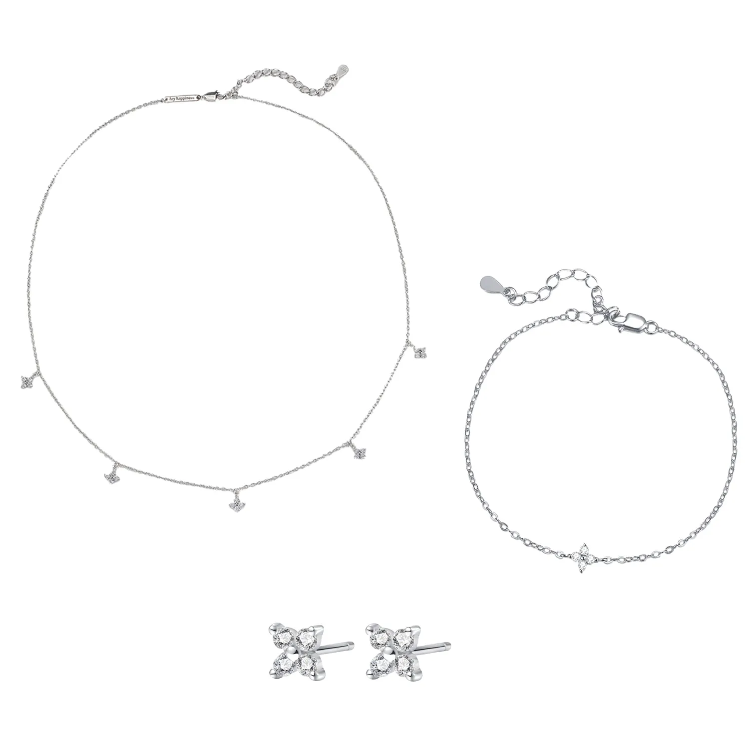 Necklace Sets | Hey Happiness Sterlingsilber Schmuckset Blumen
