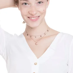 Necklace Sets | Choker Ketten | Hey Happiness Stern Choker Mond Kette Schmuckset in Rosegold Rose Gold