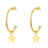 Creolen | Hey Happiness Stern Creolen in farbe Gold