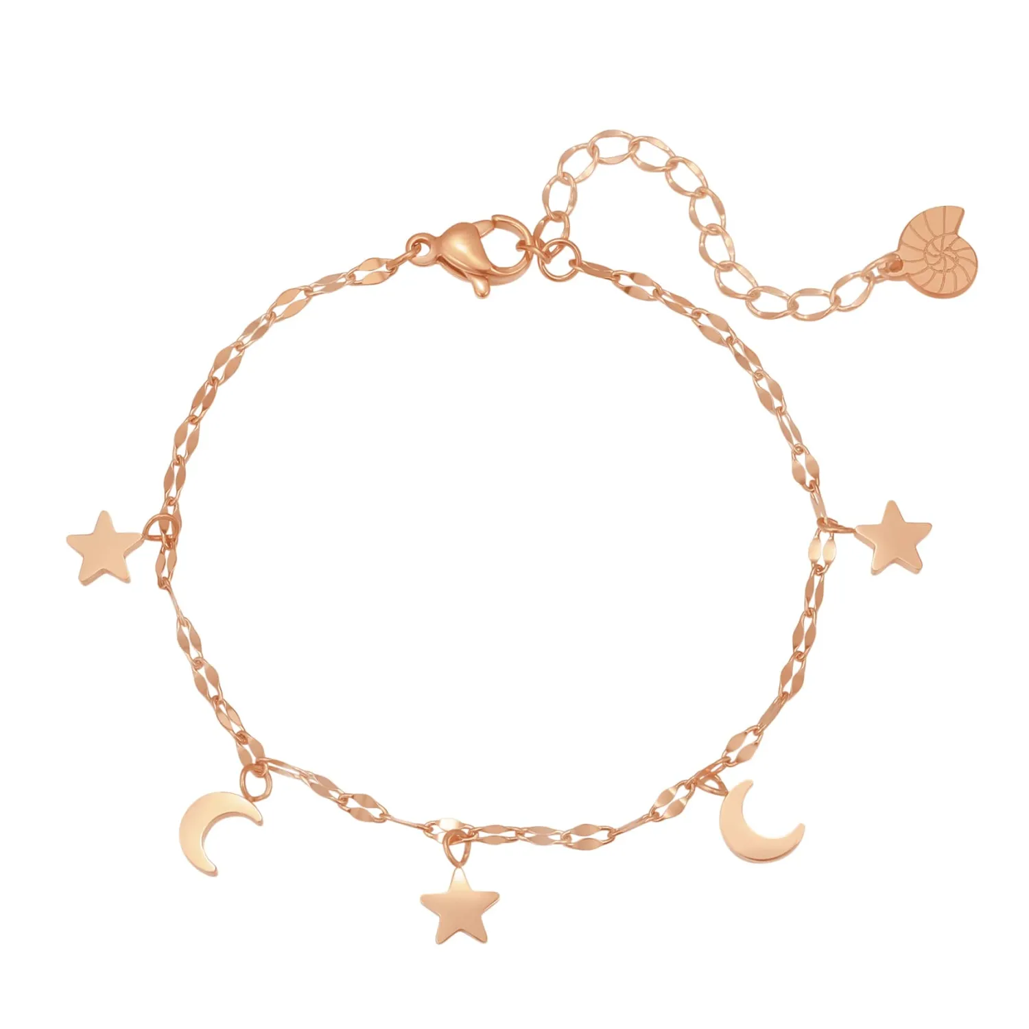 Charm Armbänder | Hey Happiness Stern und Mond Armband Wasserfest