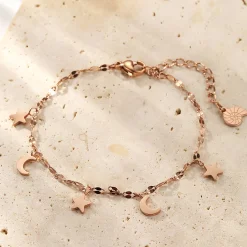 Charm Armbänder | Hey Happiness Stern und Mond Armband Wasserfest