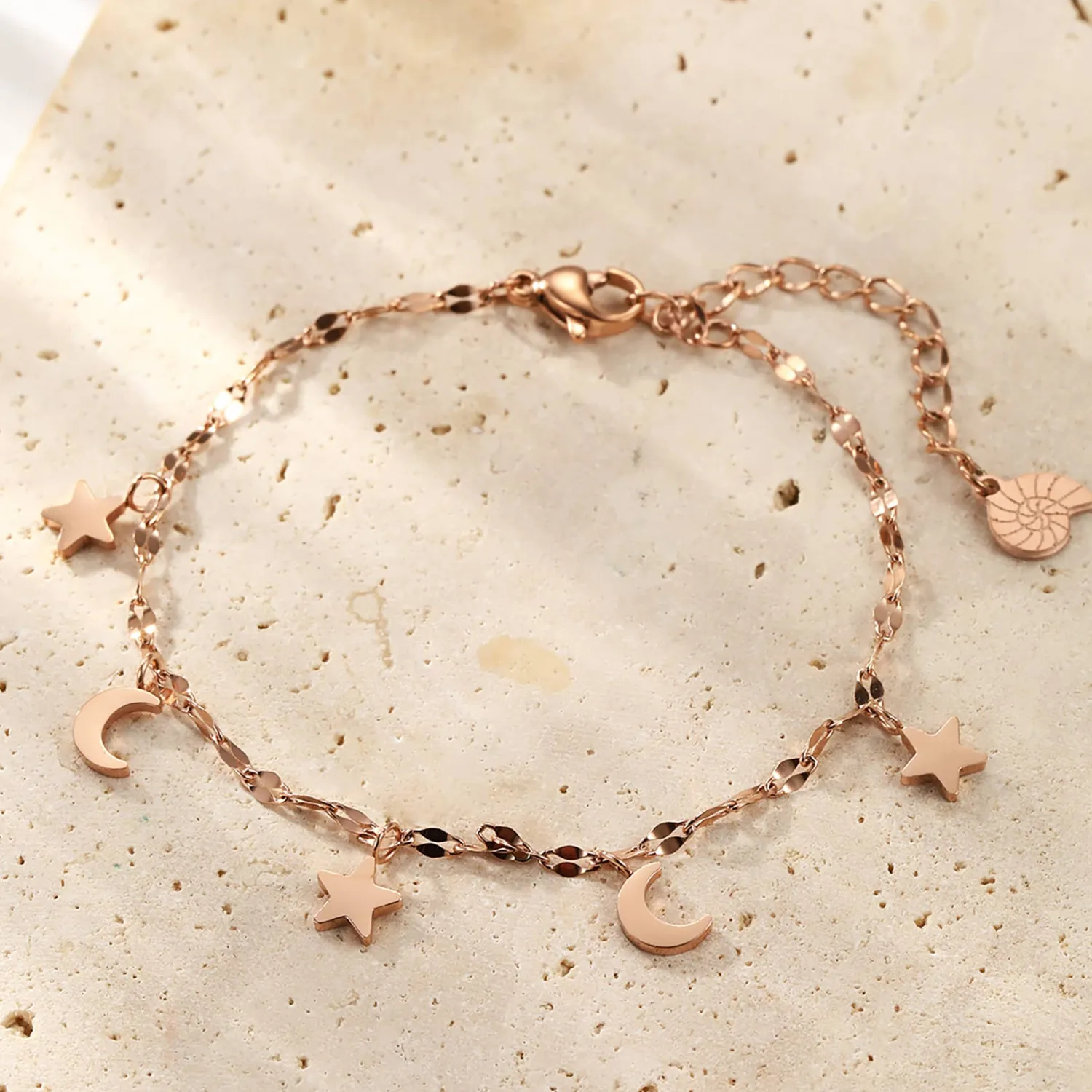 Charm Armbänder | Hey Happiness Stern und Mond Armband Wasserfest