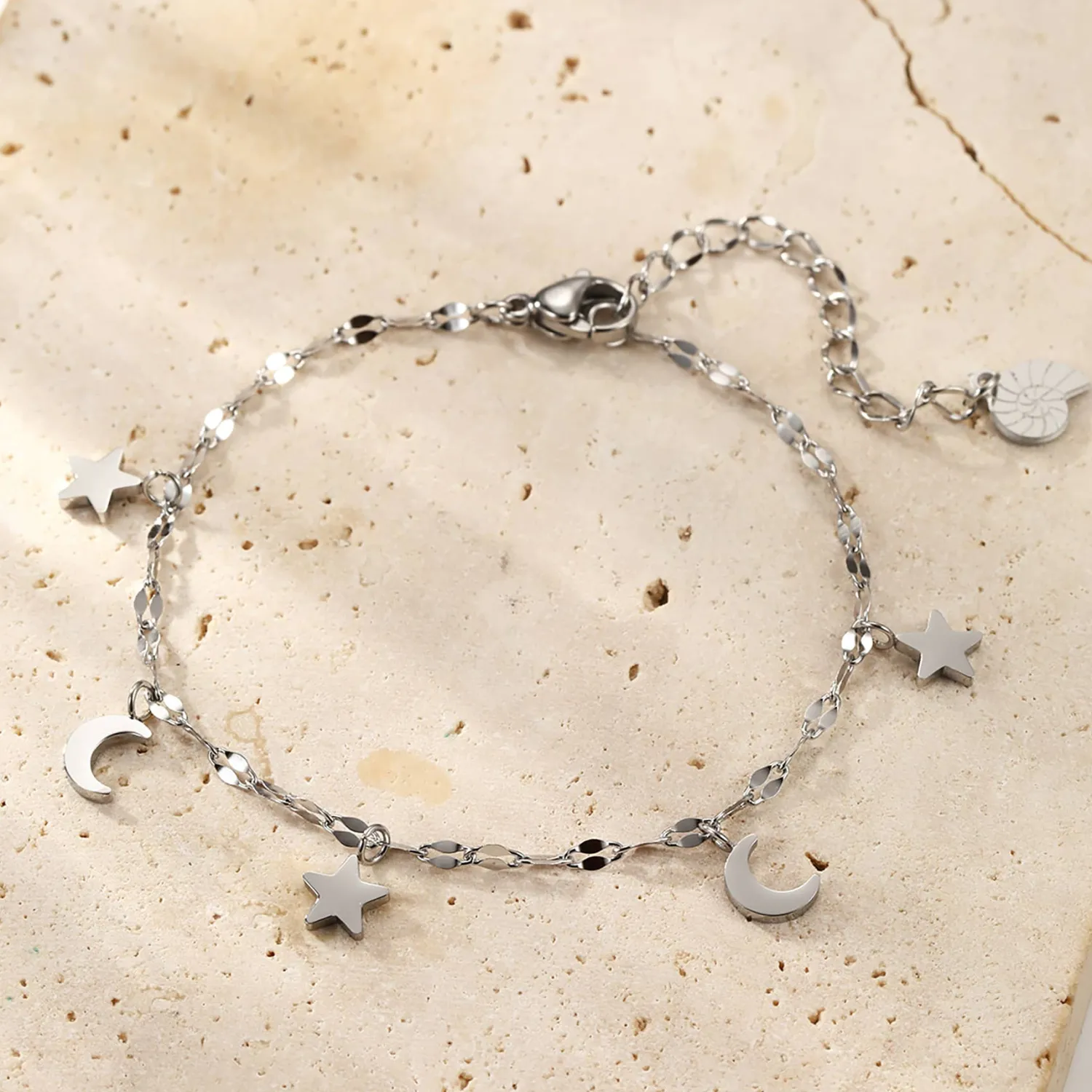 Charm Armbänder | Hey Happiness Stern und Mond Armband Wasserfest