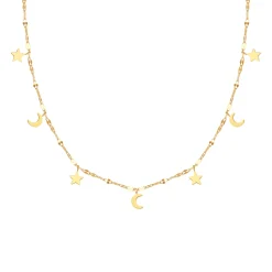 Choker Ketten | Hey Happiness Stern und Mond Choker Wasserfest