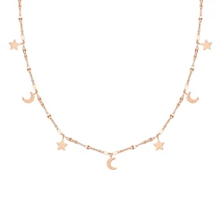 Choker Ketten | Hey Happiness Stern und Mond Choker Wasserfest