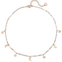 Choker Ketten | Hey Happiness Stern und Mond Choker Wasserfest