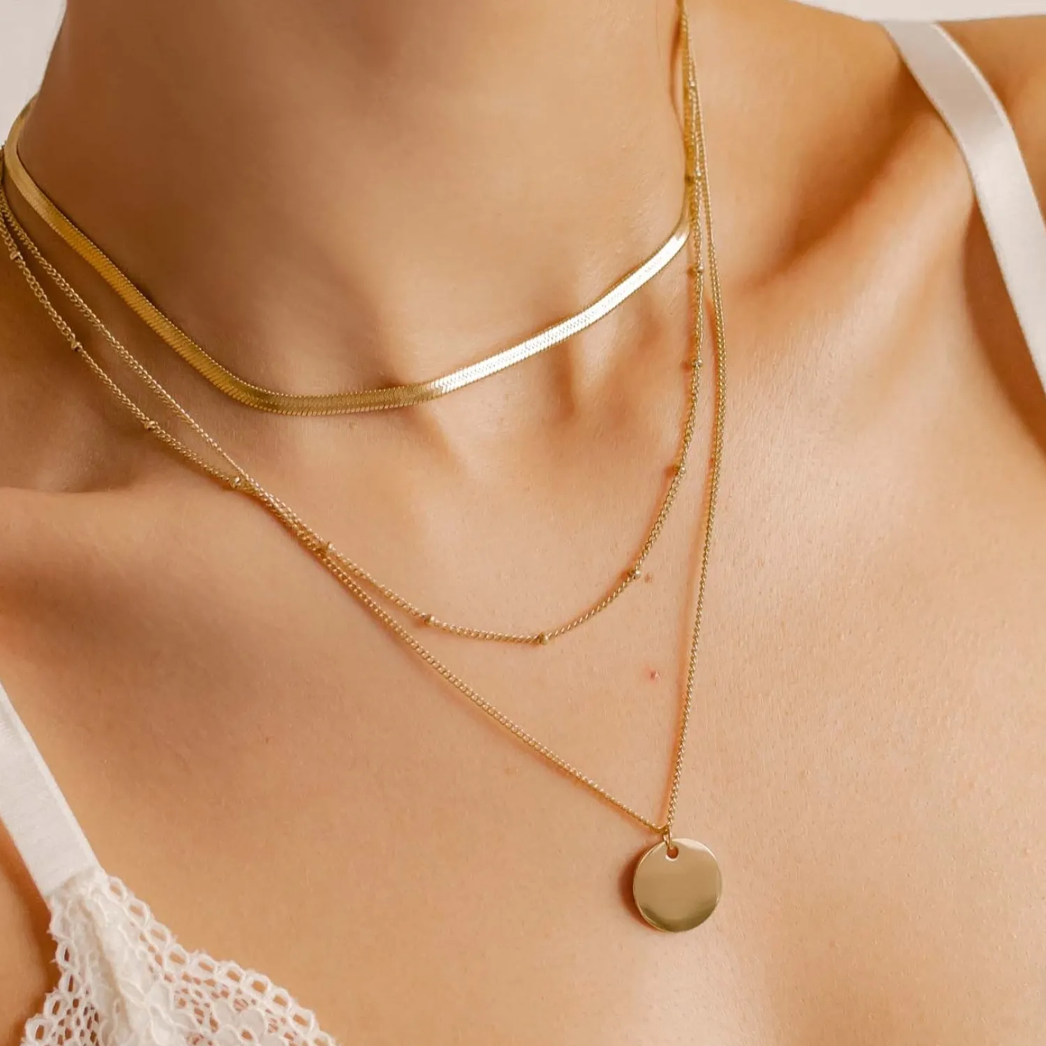 Necklace Sets | Choker Ketten | Hey Happiness Stilvolles Layering Ketten Set