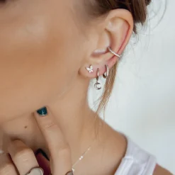 Ear Cuffs | Ohrstecker | Hey Happiness Strass Ear Cuff Ohrring Sterlingsilber Silver