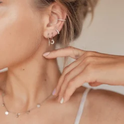 Ear Cuffs | Ohrstecker | Hey Happiness Strass Ear Cuff Ohrring Sterlingsilber Silver