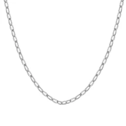 Filigrane Ketten | Hey Happiness Strukturierte Gliederkette in Silber Silver