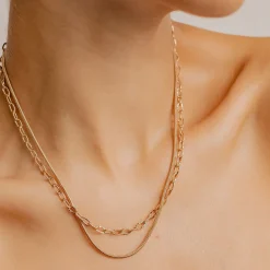 Filigrane Ketten | Hey Happiness Strukturierte Gliederkette in Rosegold Rose Gold