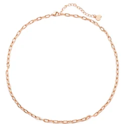 Filigrane Ketten | Hey Happiness Strukturierte Gliederkette in Rosegold Rose Gold