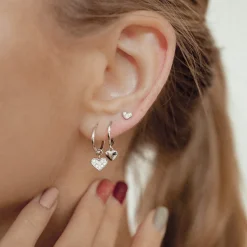 Earring Stack Sets | Ohrstecker | Hey Happiness Sweetheart Sterlingsilber Ohrringe Set Silver