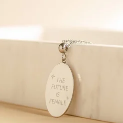 Anhänger | Hey Happiness The Future is Female Pendant Necklace