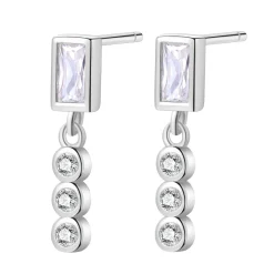Ohrstecker | Hey Happiness Triad Zirkonia Baguette Ohrstecker Sterlingsilber