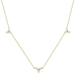 Filigrane Ketten | Hey Happiness Trinität Kette aus 14K Gold