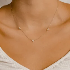 Filigrane Ketten | Hey Happiness Trinität Kette aus 14K Gold