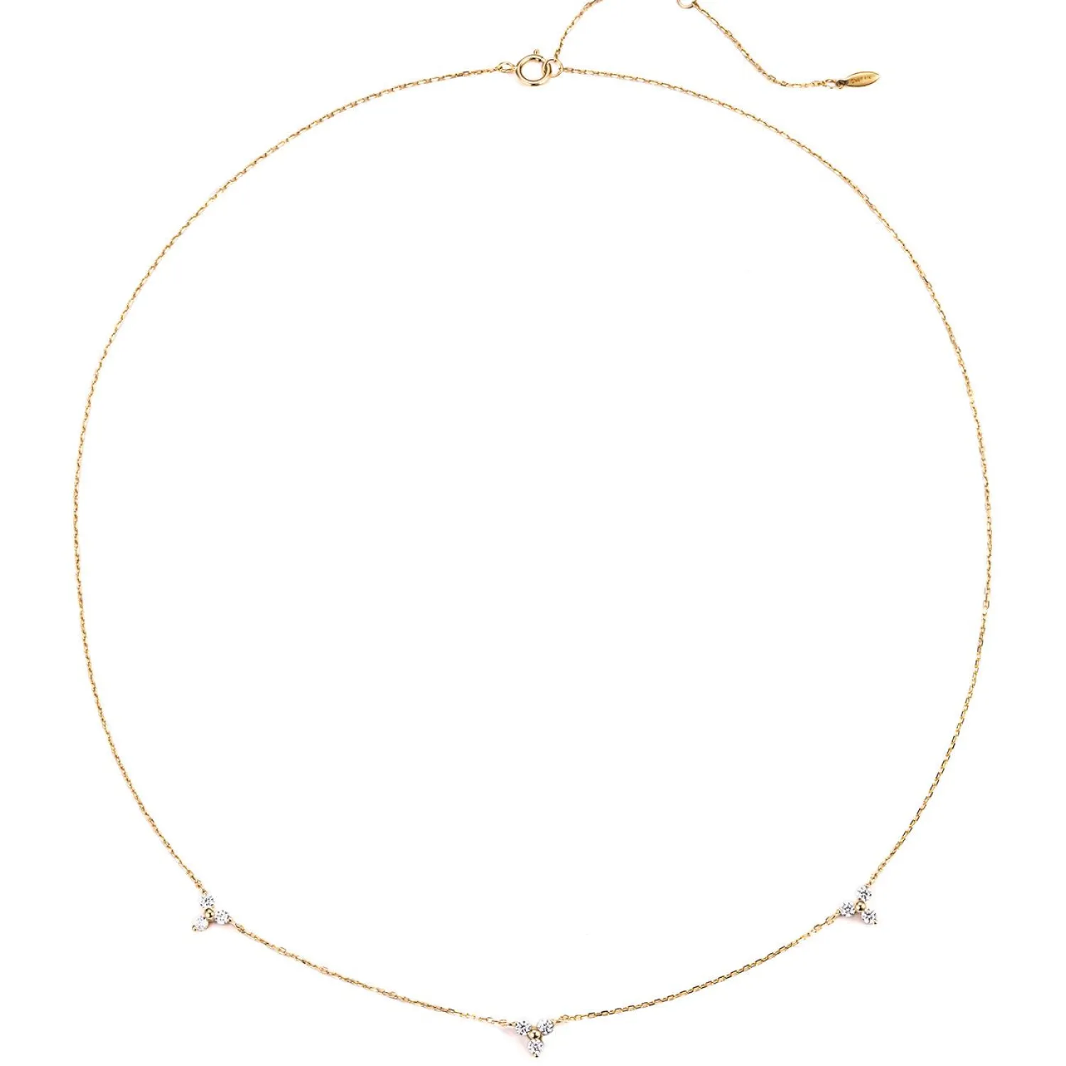 Filigrane Ketten | Hey Happiness Trinität Kette aus 14K Gold