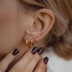 Earring Stack Sets | Ohrstecker | Hey Happiness Trio Creolen Set Sterlingsilber